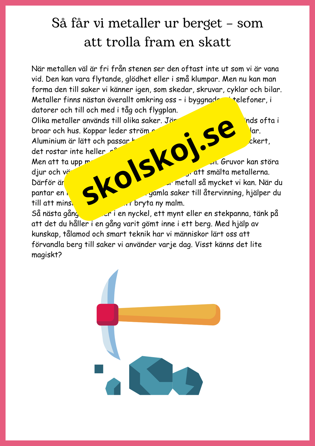 Ämnen överallt - Årskurs 4 - 6