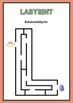 Bokstavslabyrint (hela alfabetet) - Versaler