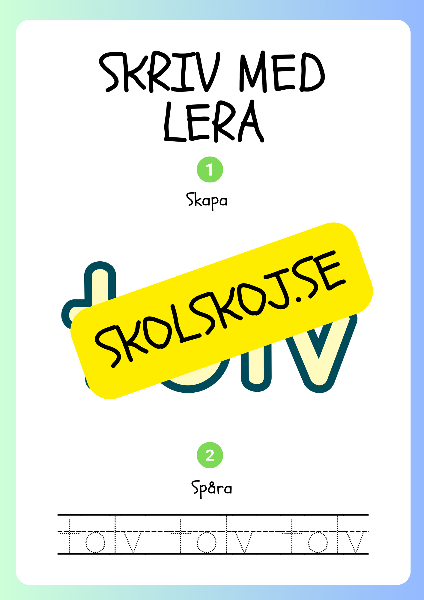 Skriv med lera - Siffror och tal - 1 - 20