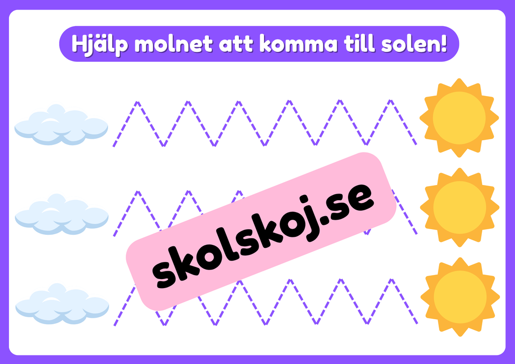 Rolig skrivträning - Förskola - Årskurs 1