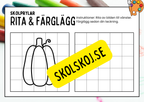 Rita och färglägg - Häfte