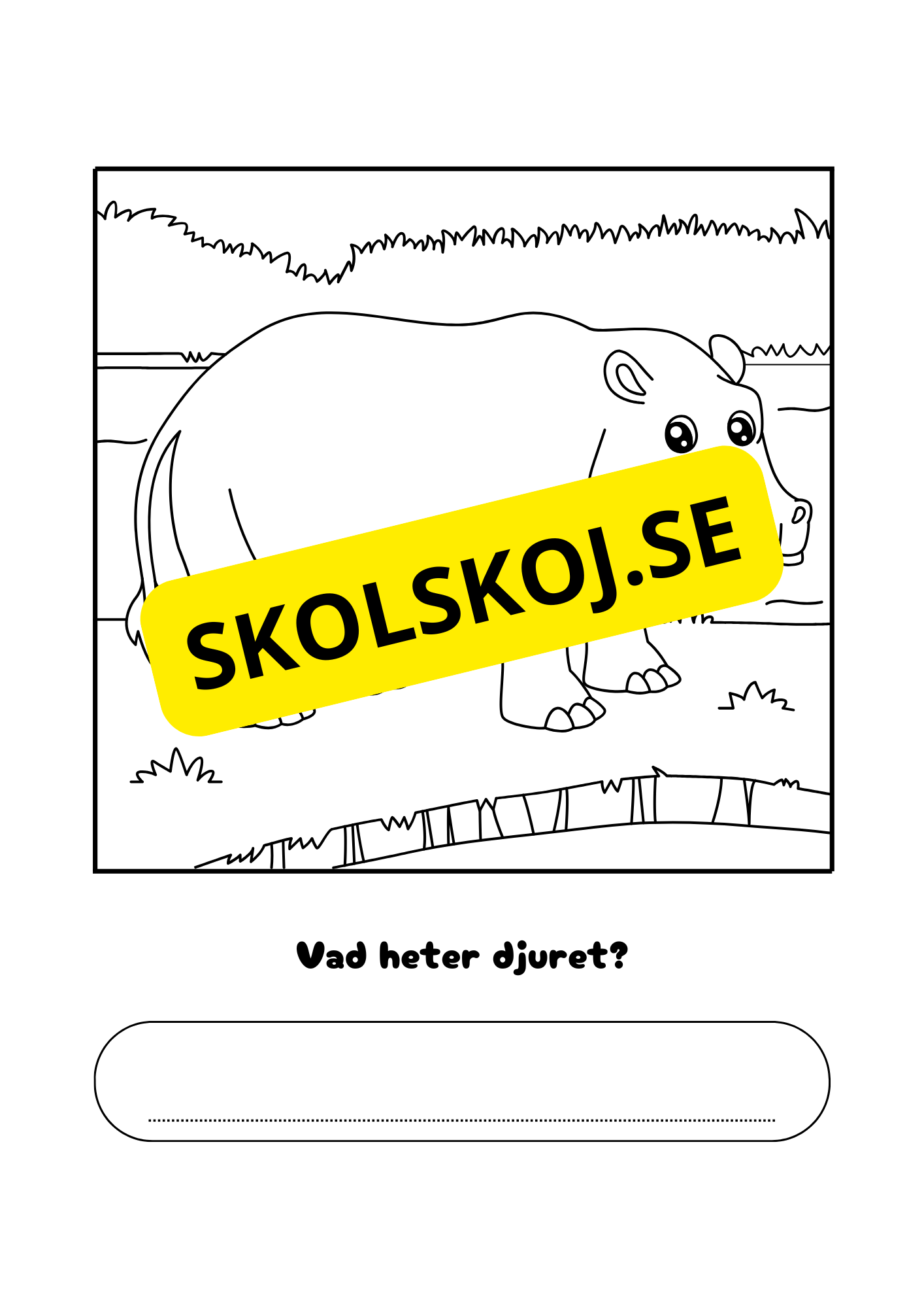 Vad heter djuret?