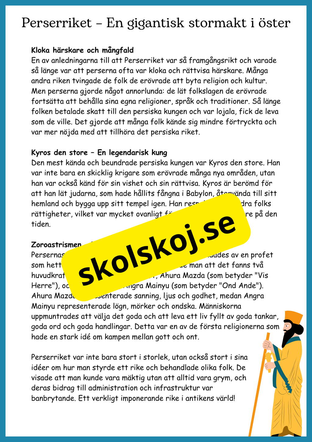 Antikens värld: En tidsresa runt Medelhavet + frågor - Åk 4 - 9
