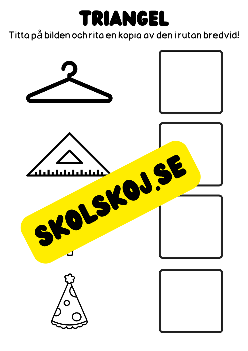 Vi lär oss geometriska former - Häfte