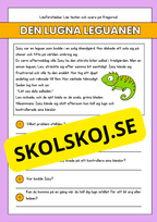 Läsförståelse - Djur- 14 texter