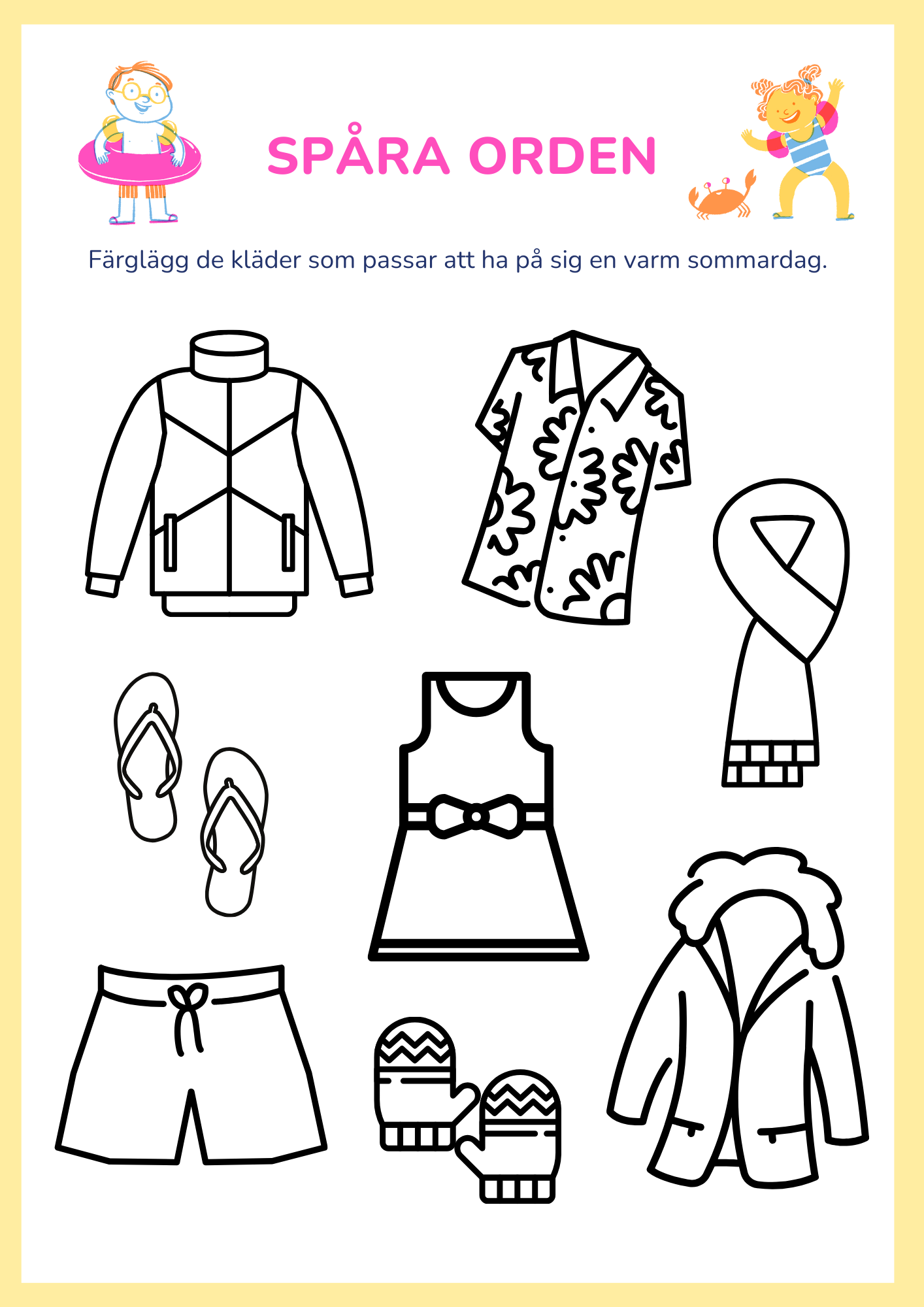 Mitt sommarhäfte - Blandade uppgifter