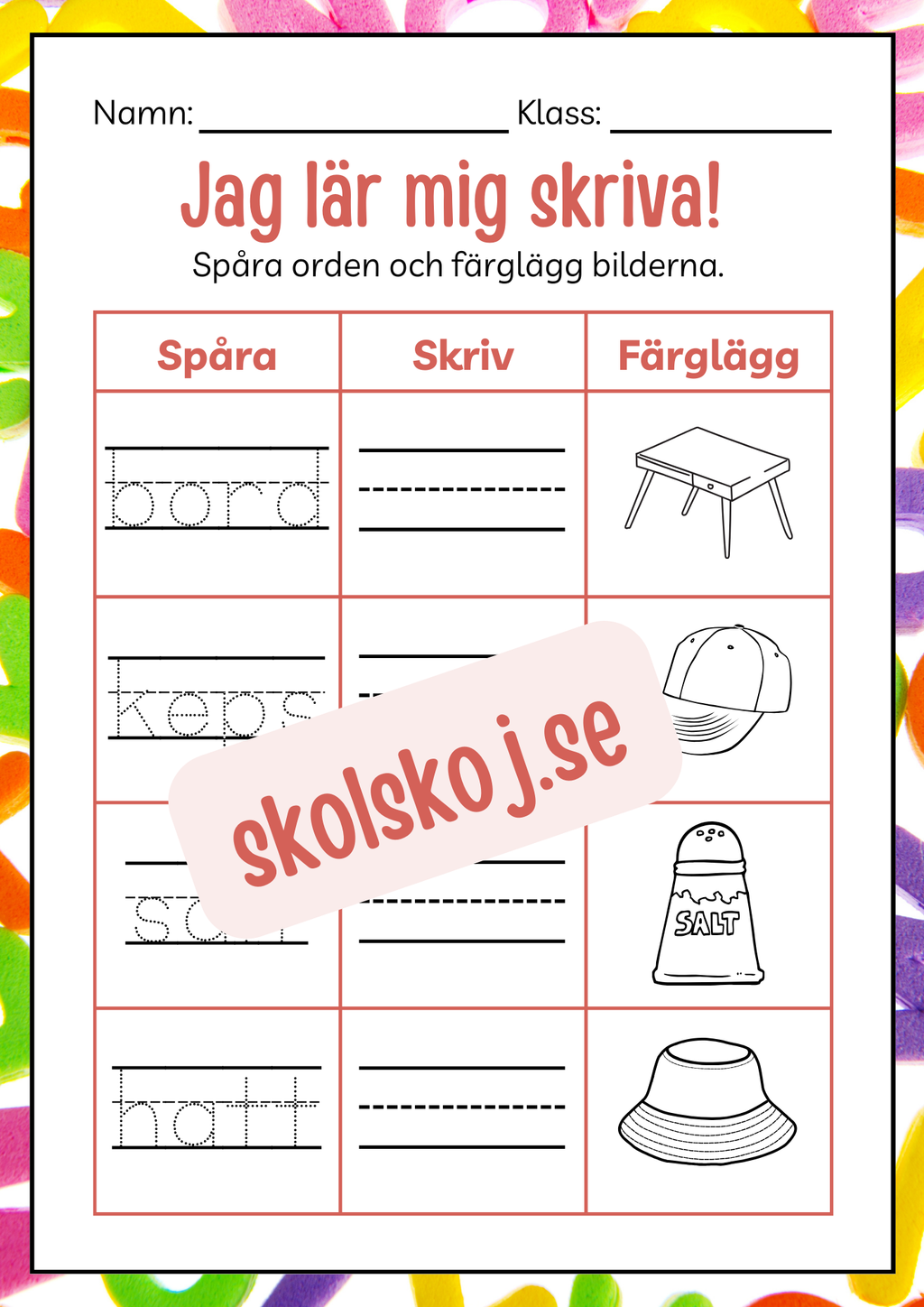 Häfte - Jag lär mig skriva
