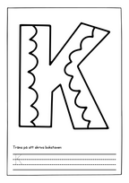 Alfabetet skriv- och målarbok