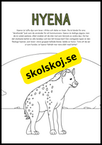 Vilda djur fakta och målarbilder