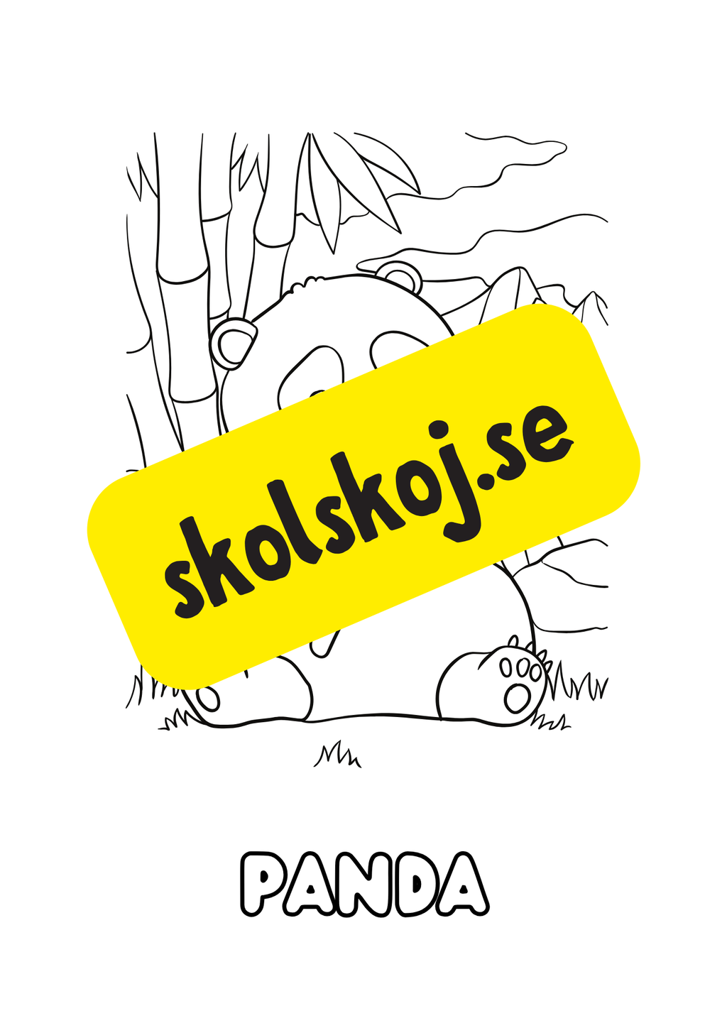 Färgläggningsbok - Djur (25 sidor)