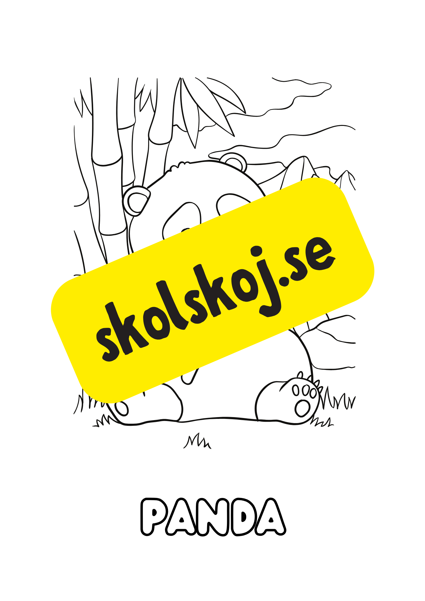 Färgläggningsbok - Djur (25 sidor)