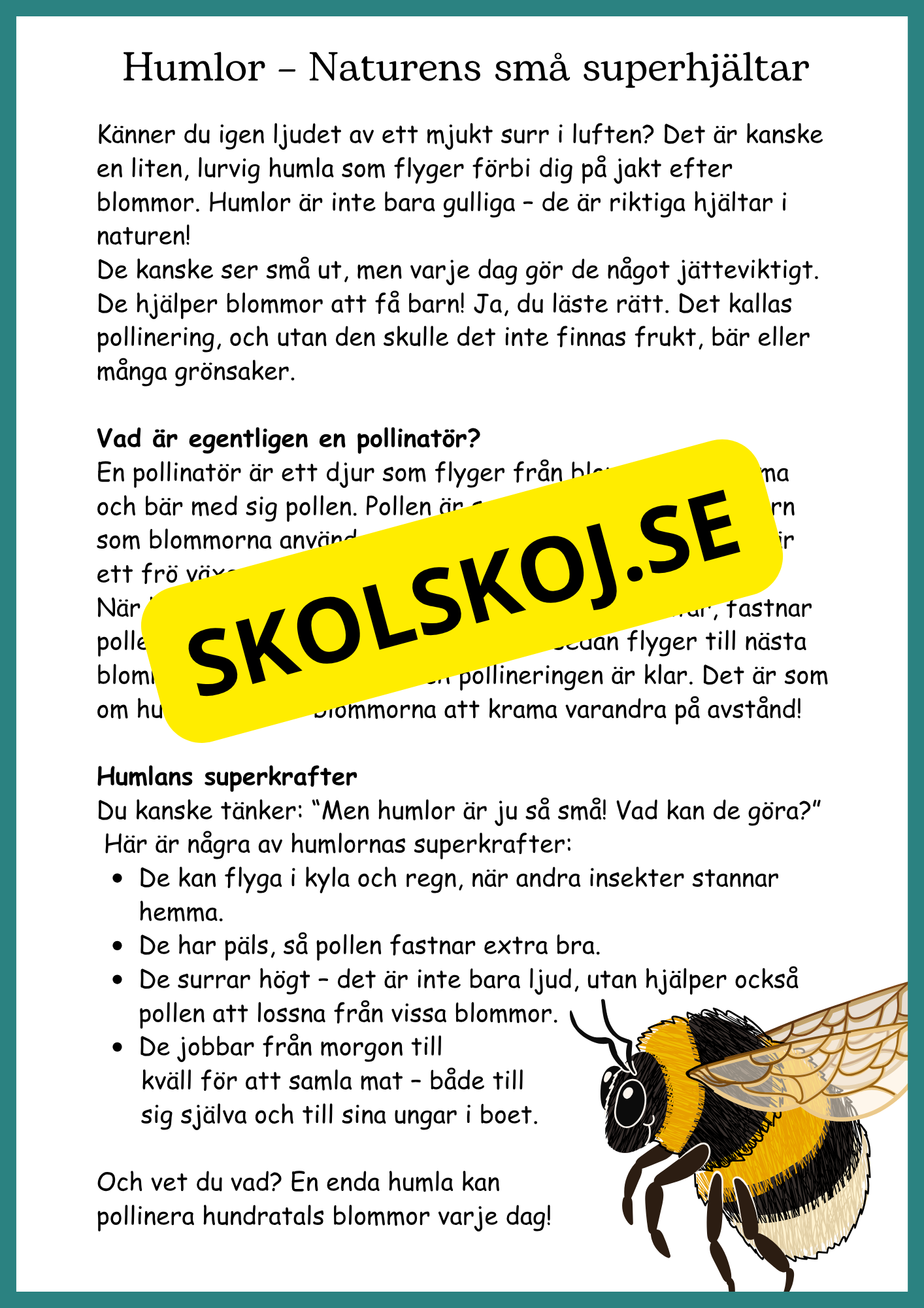 Djur och natur - Årskurs 4 - 6