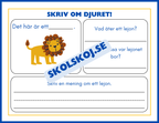 Skriv om djuret - Häfte