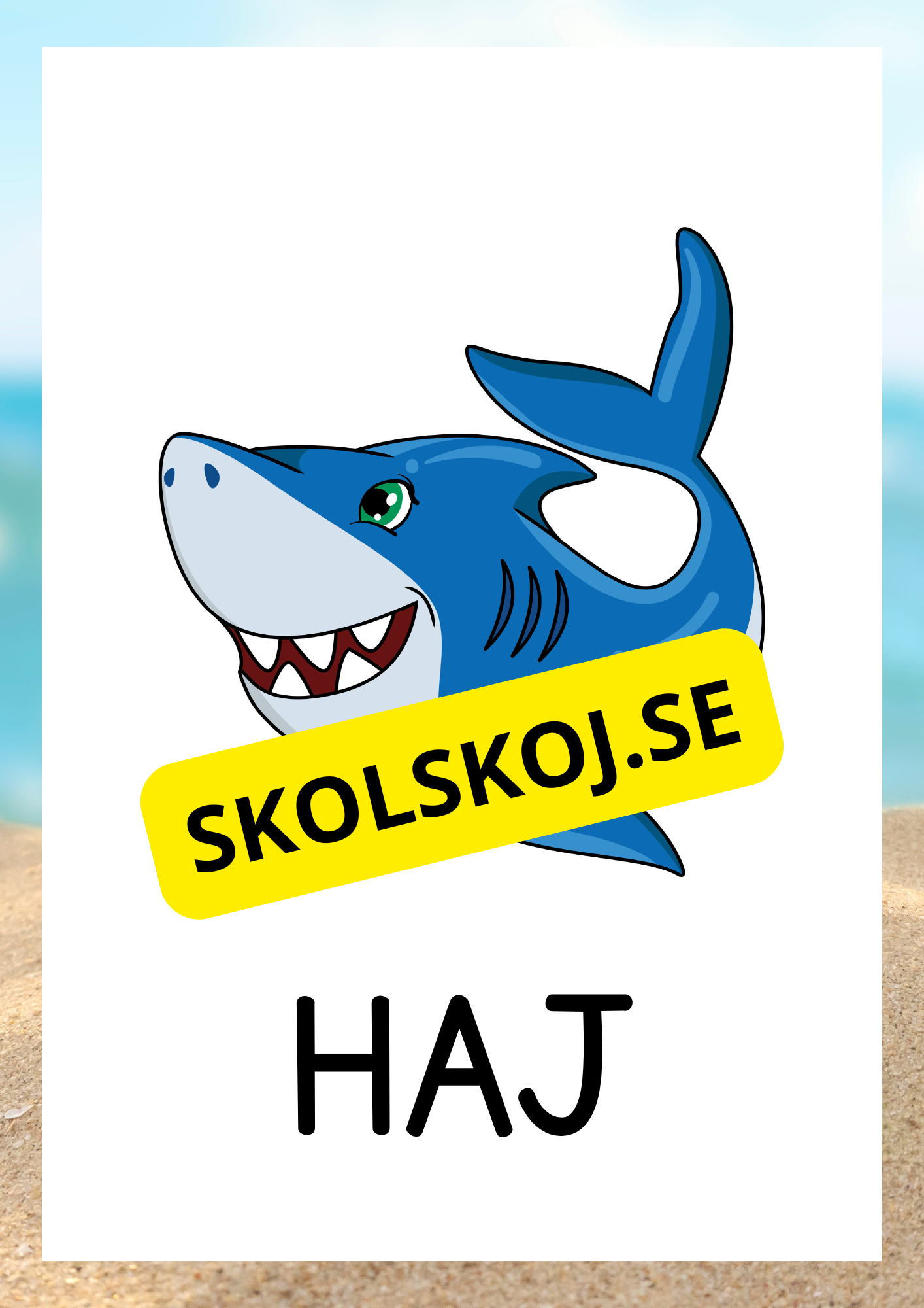 Havsdjur - Bildkort