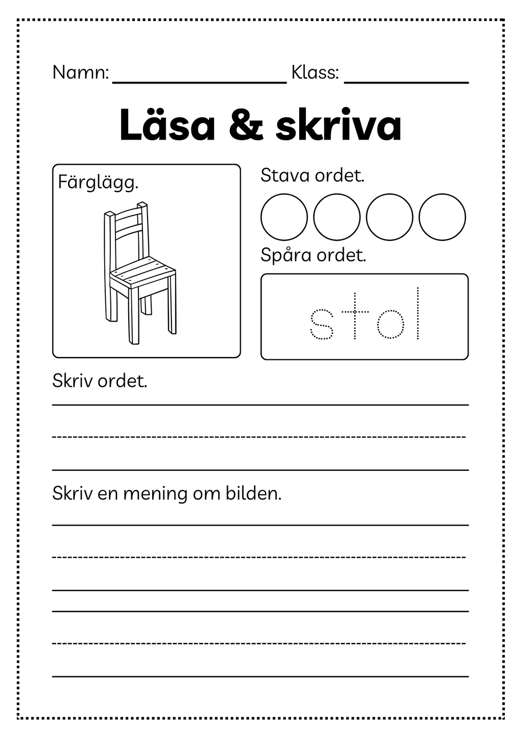Läsa och skriva - Häfte