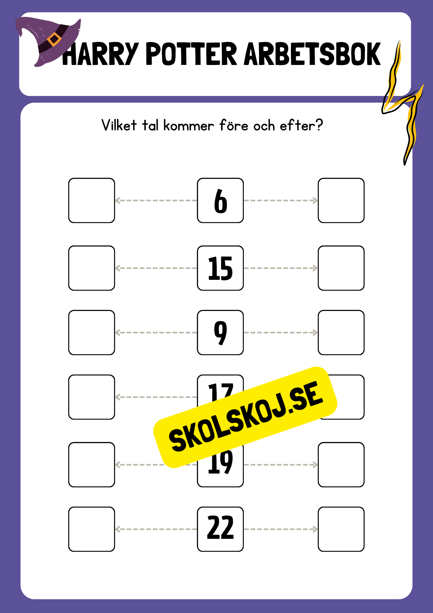 Harry potter - Arbetsbok (21 s) - Fk - Åk 2