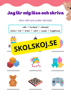 Jag lär mig läsa och skriva - Tema: Leksaker