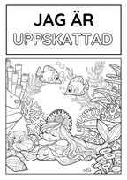 Sjöjungfru - målarbok