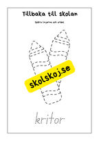 Tillbaka till skolan - Skrivträning