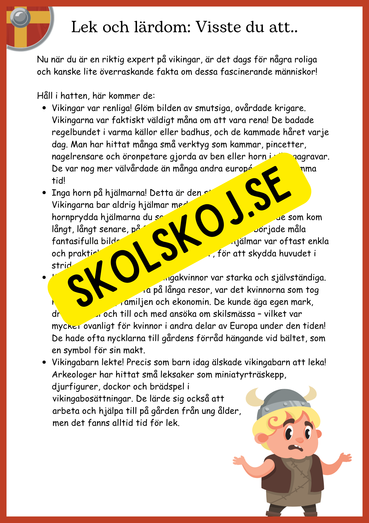 Vikingatiden - Mitt stora äventyrshäfte - Åk 4 - 6