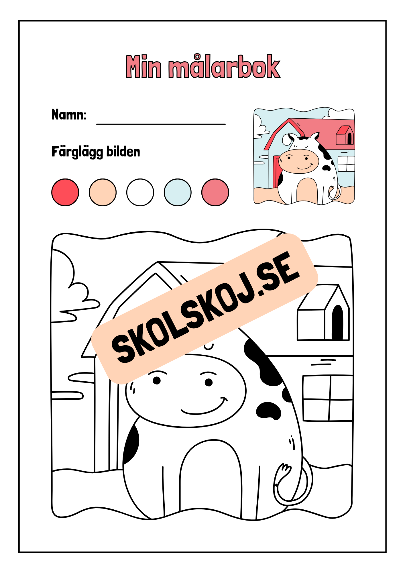 Min målarbok - Häfte