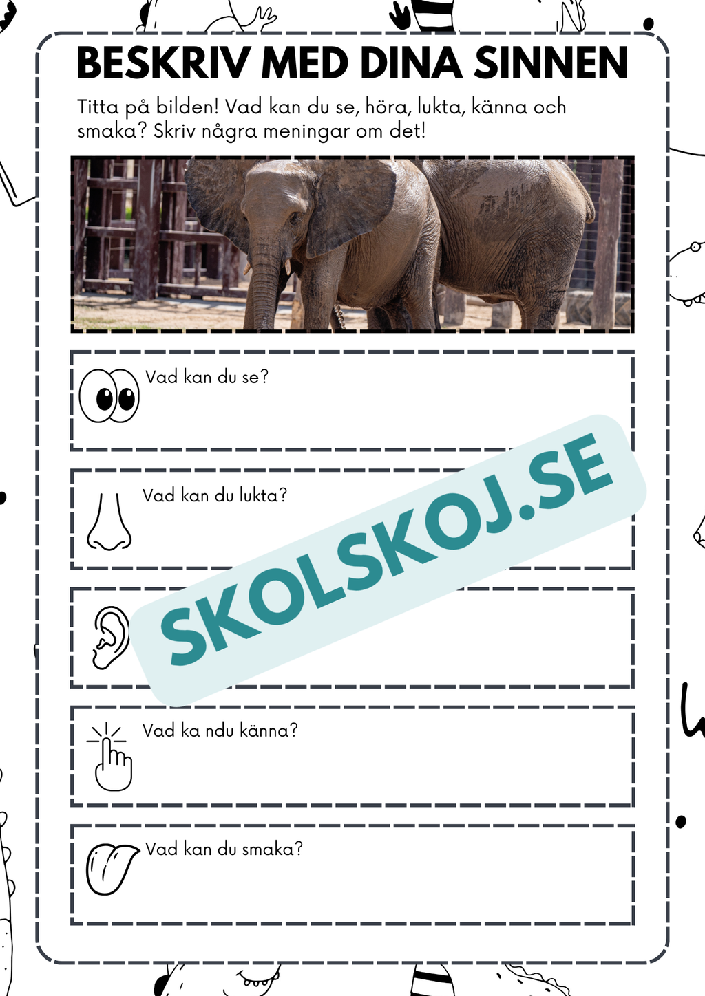 Beskriv med dina sinnen