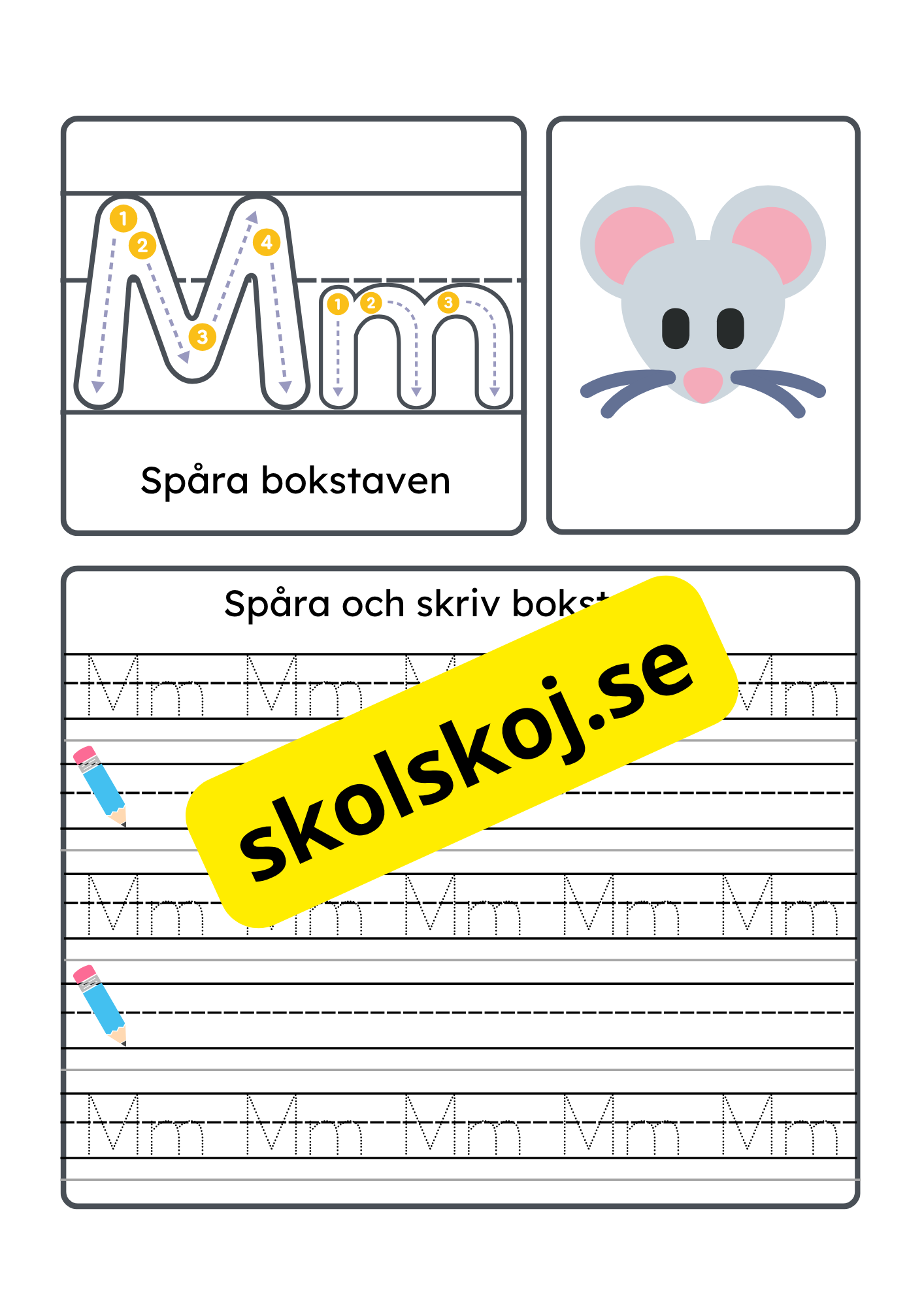Vi lär oss alfabetet - Hela alfabetet