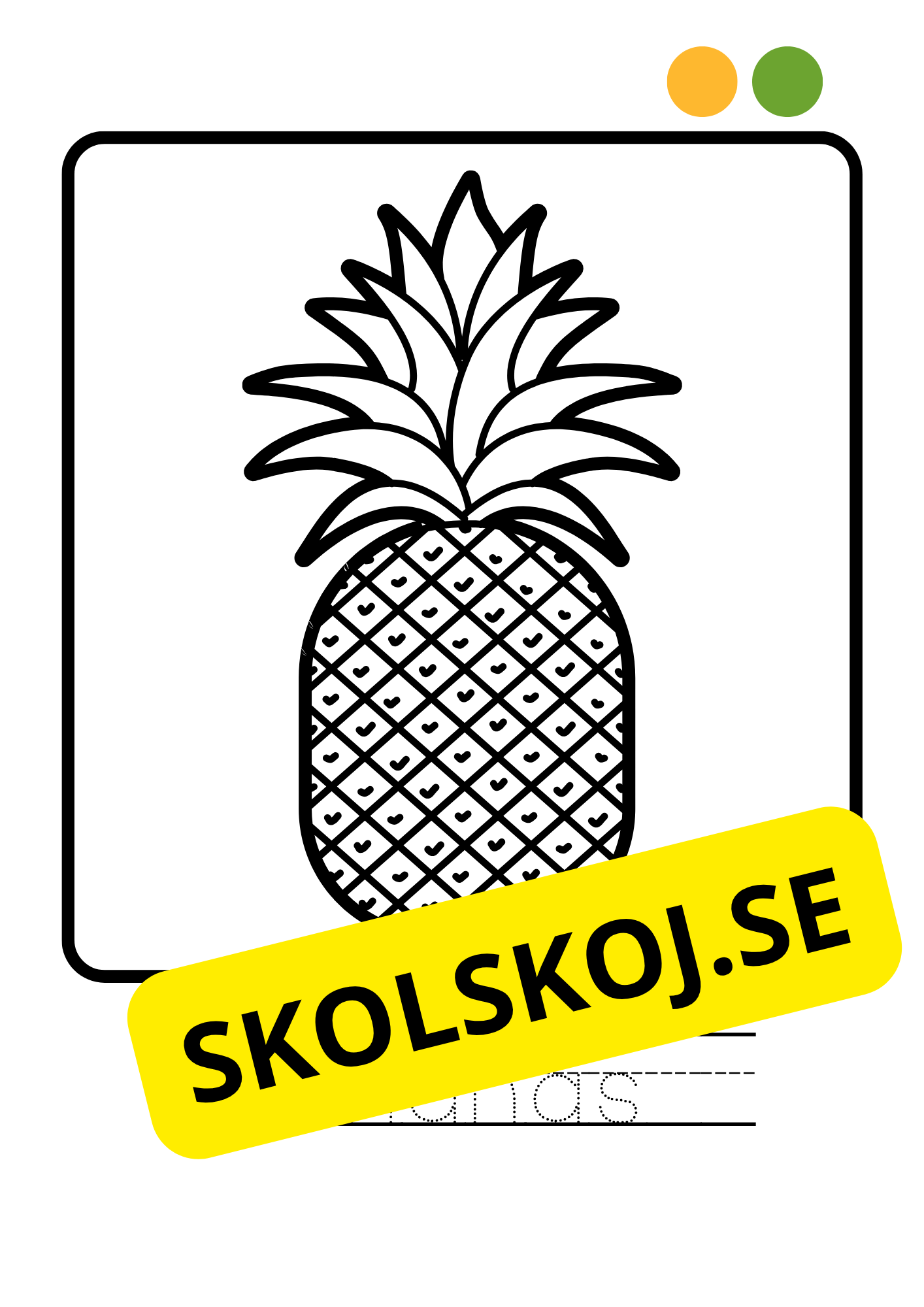 Målarbok - Frukter