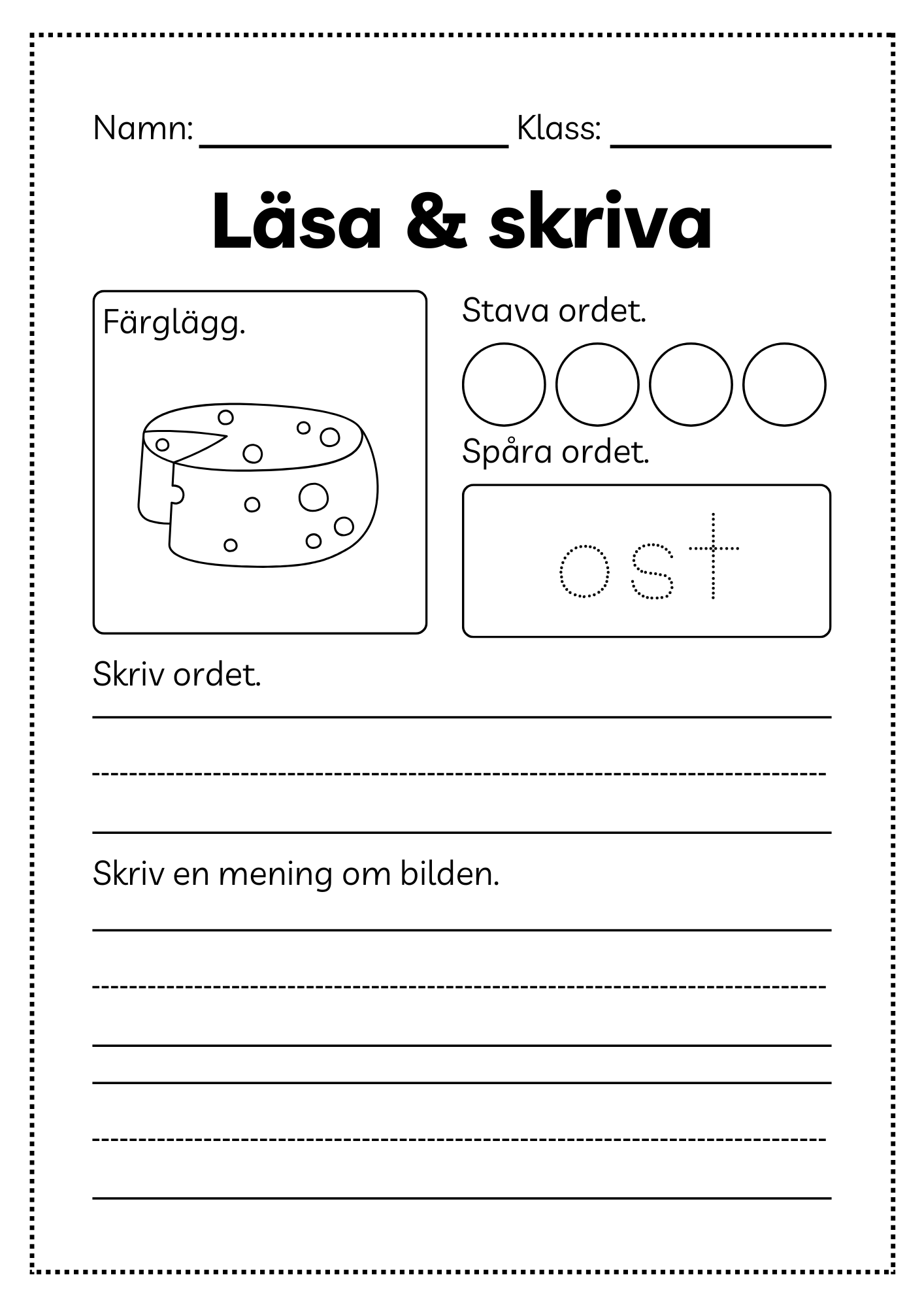 Läsa och skriva - Häfte