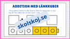 Addition med länkkuber - Enkel addition