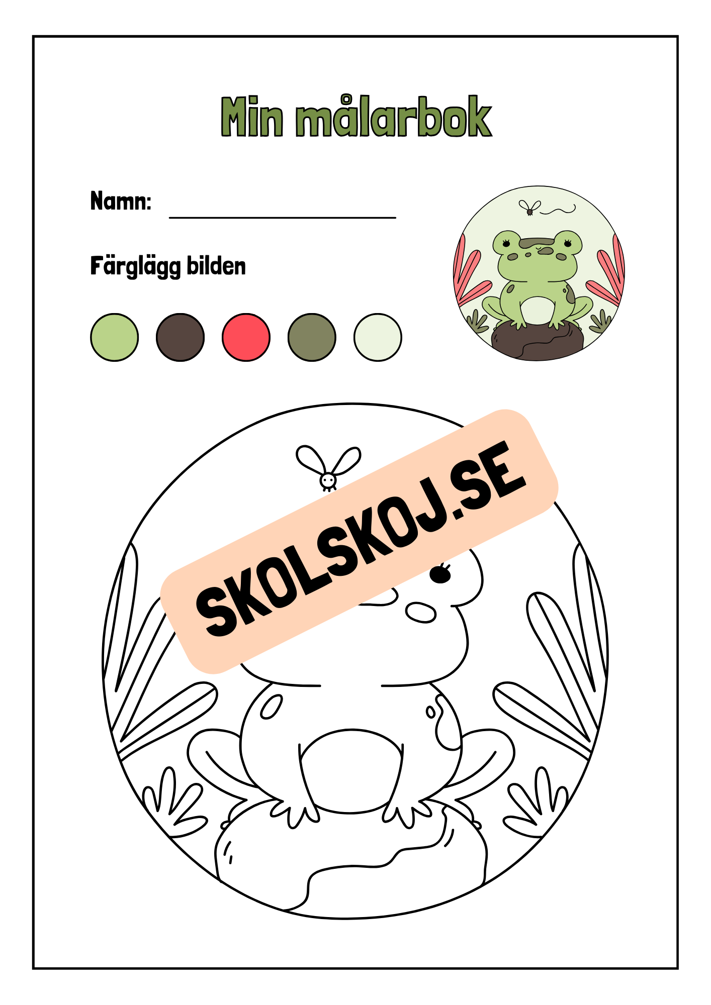 Min målarbok - Häfte