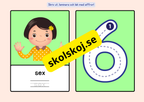 Sifferkort - A5 storlek