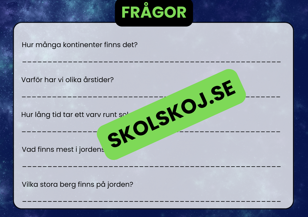 Jorden - Vårt hem - Utforska jorden