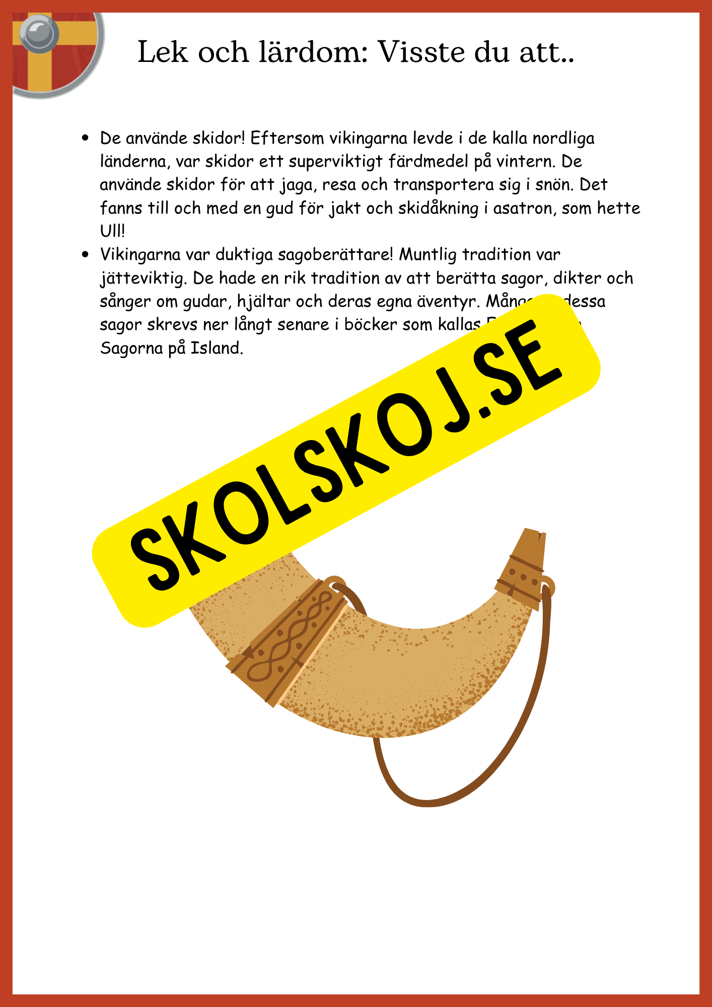 Vikingatiden - Mitt stora äventyrshäfte - Åk 4 - 6