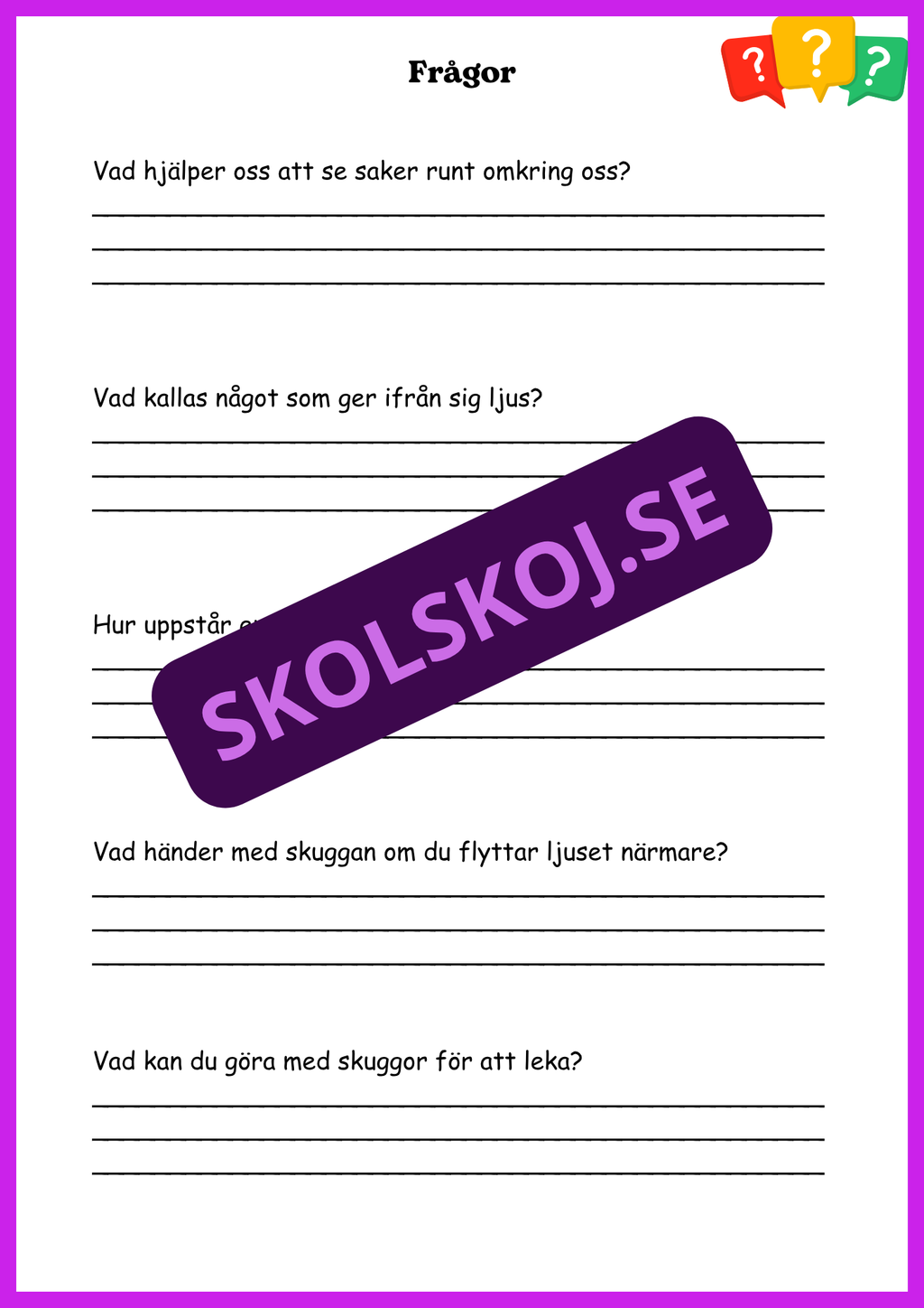Ljud och ljus - En spännande upptäcktsresa - Årskurs 4 - 6