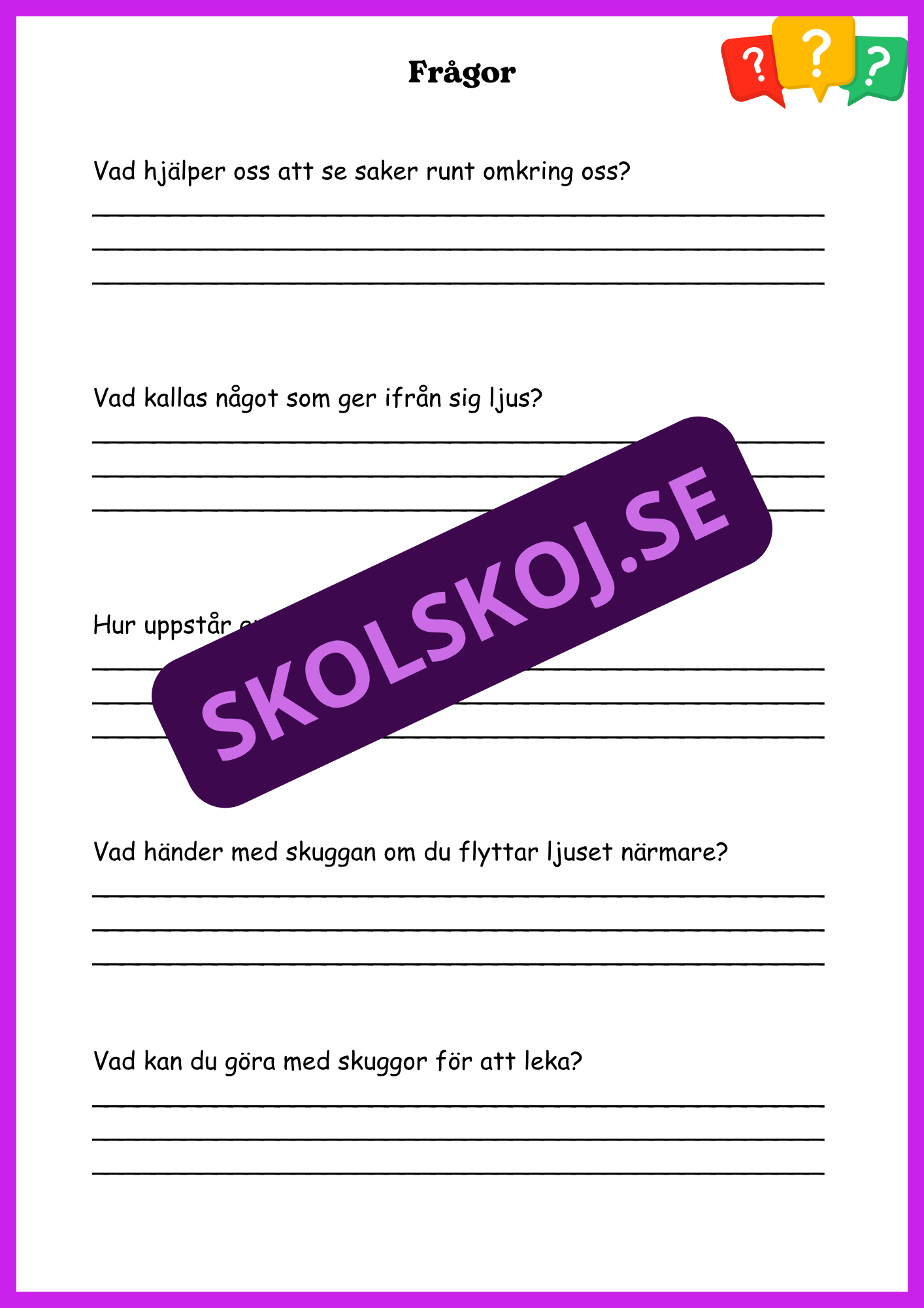 Ljud och ljus - En spännande upptäcktsresa - Årskurs 4 - 6