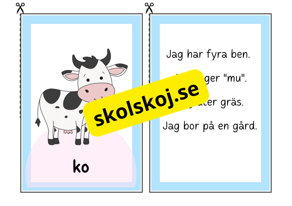 Grönt och vitt djurspel – Gissa husdjuret