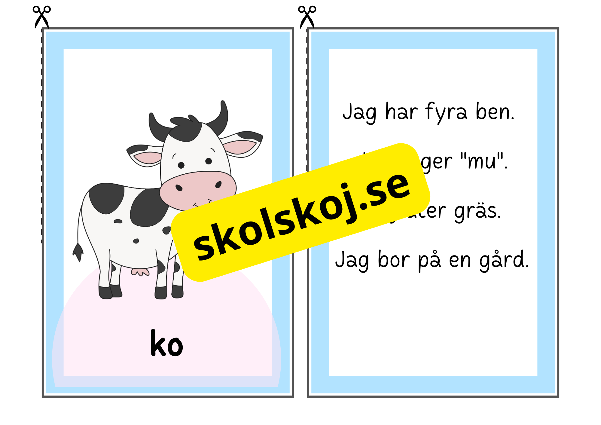 Grönt och vitt djurspel – Gissa husdjuret