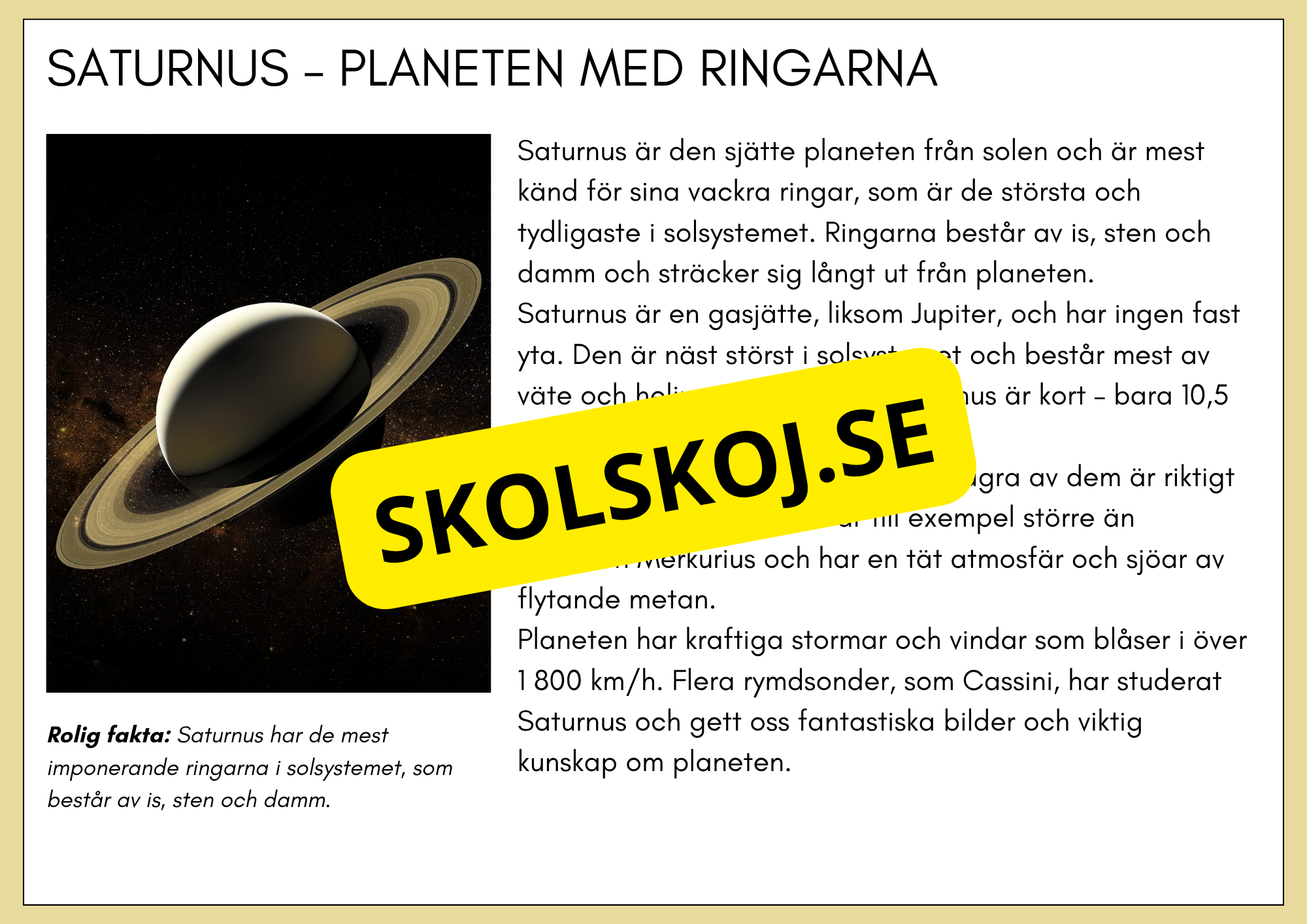 Upptäck solsystemet och skapa din egen planet