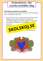 Kristendomen i Sverige - Då och nu - Årskurs 4 - 6