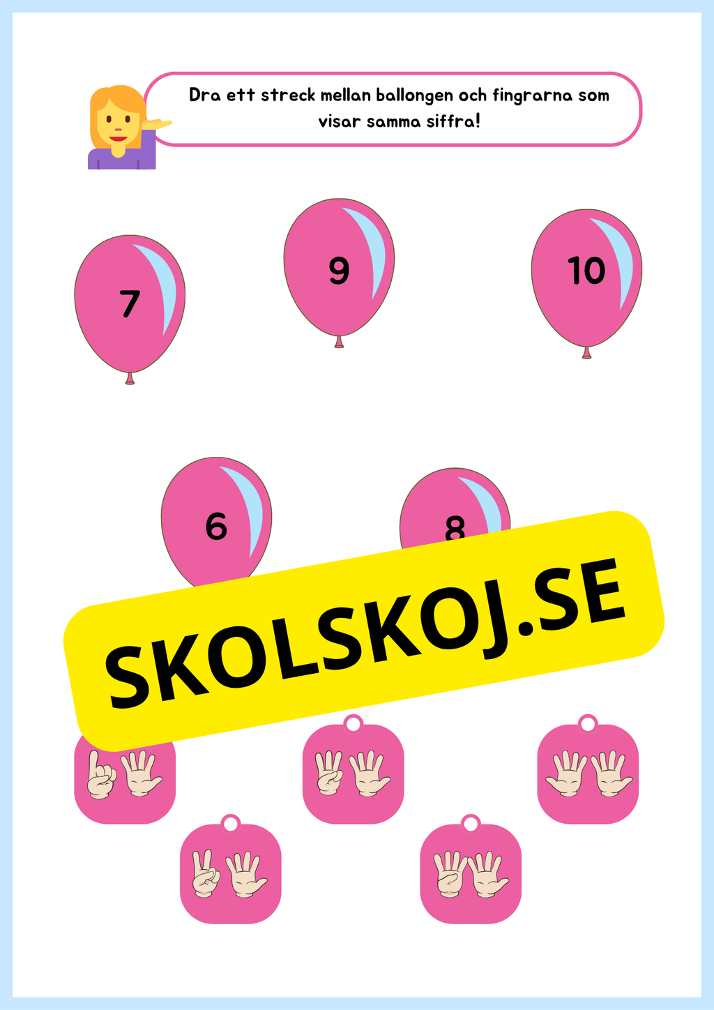 Jag lär mig siffror - 1 - 10