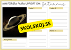 Upptäck solsystemet och skapa din egen planet