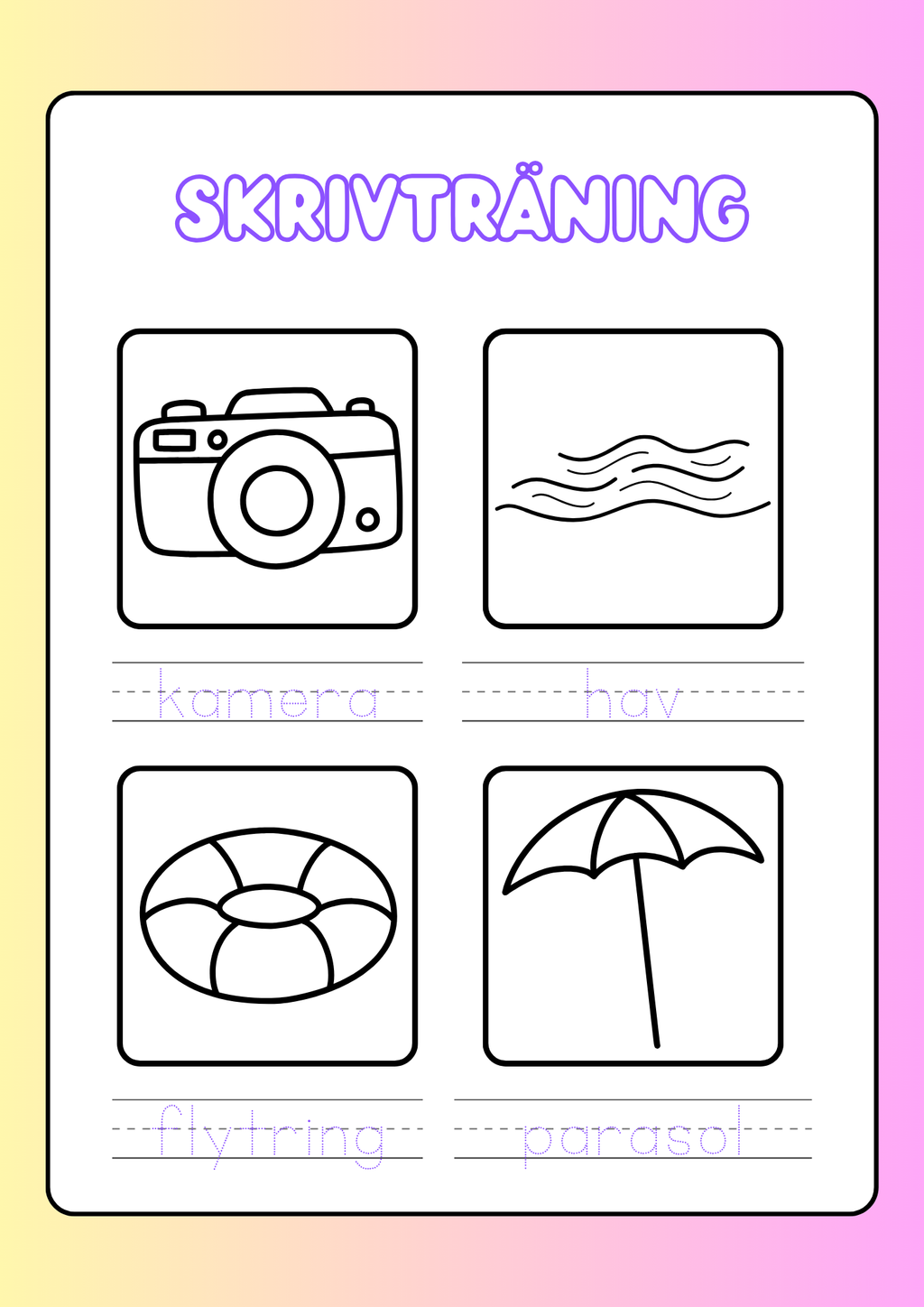 Min nya sommarbok