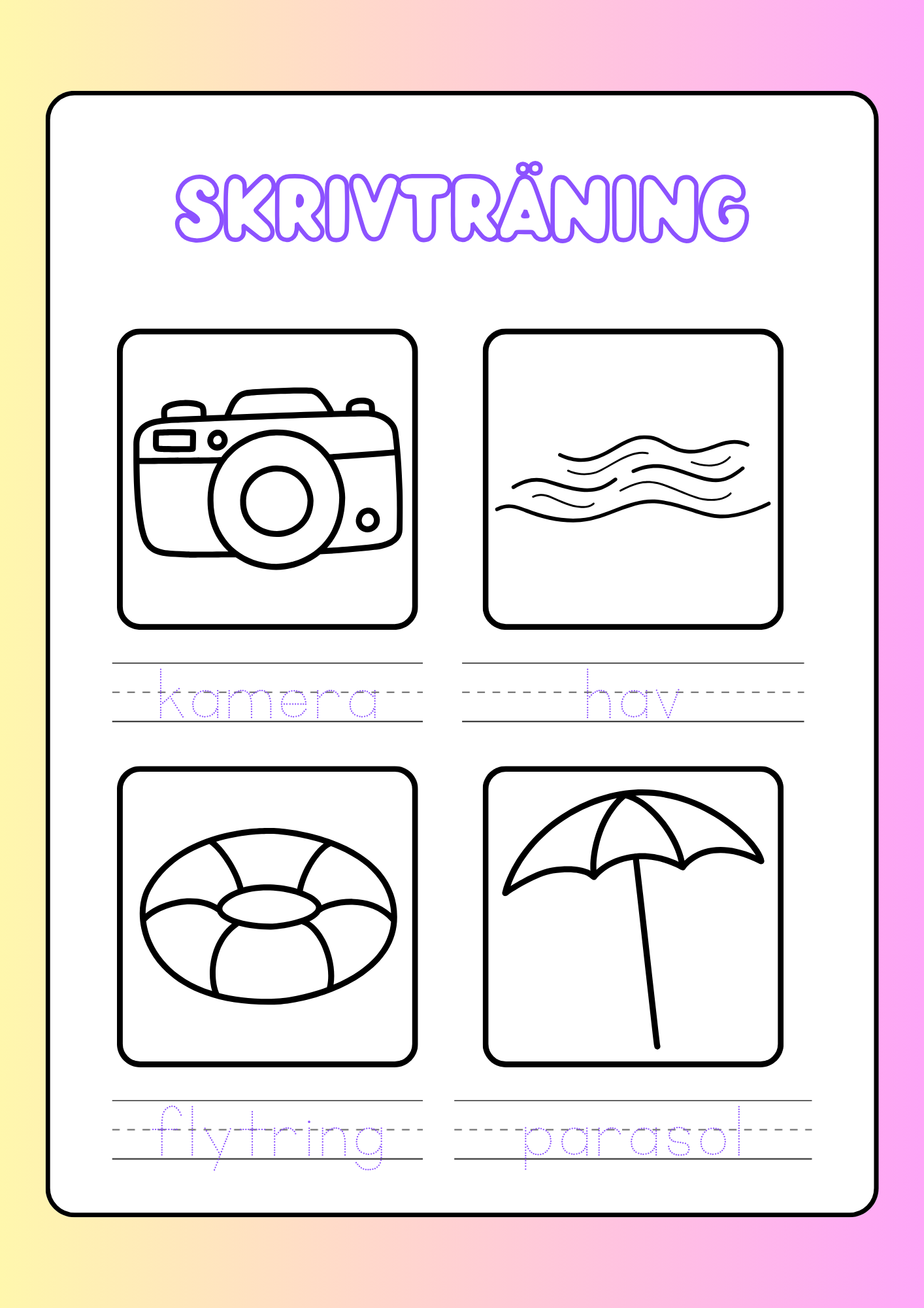 Min nya sommarbok