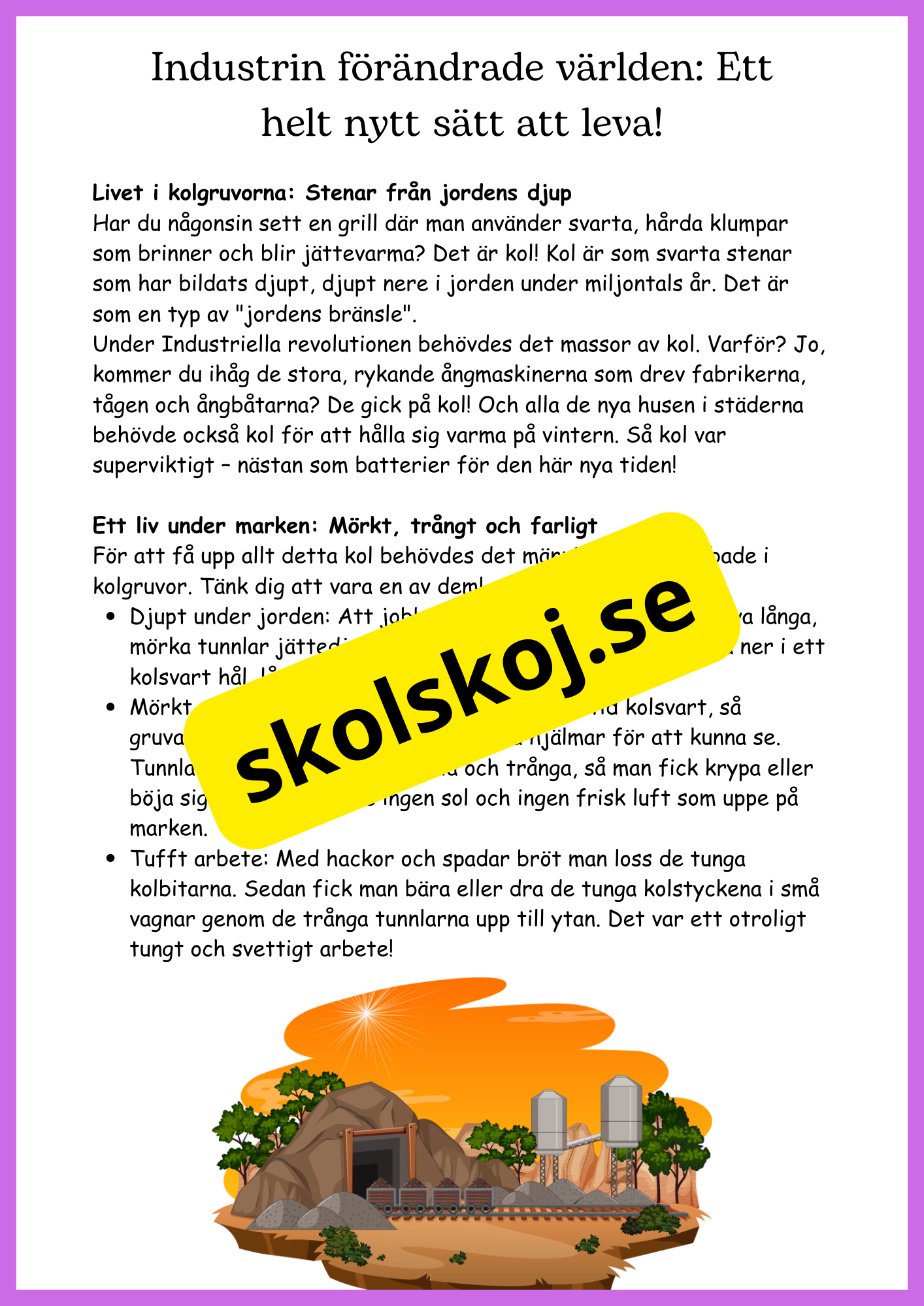 Industriella revolutionen - Hur världen formades - Åk 7 - 9