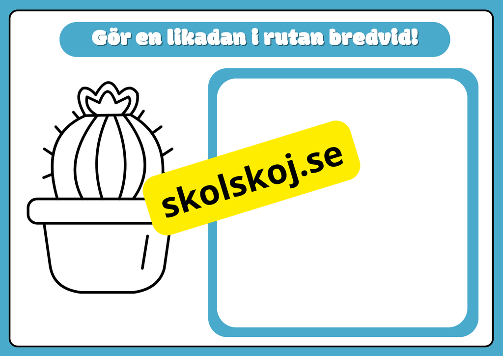 Rolig skrivträning - Förskola - Åk 2 - finmotorik