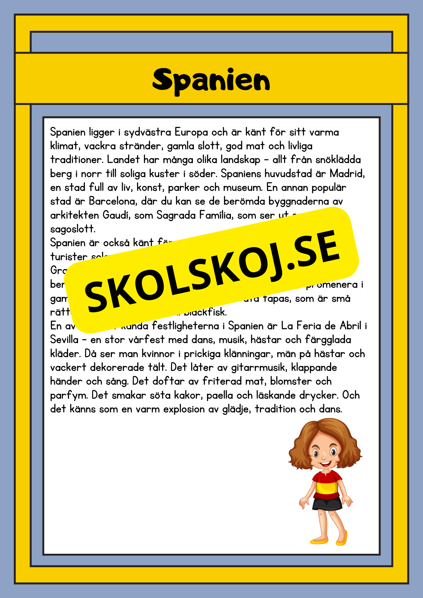 Upptäck världen - Fakta och läsförståelse - 29 sidor