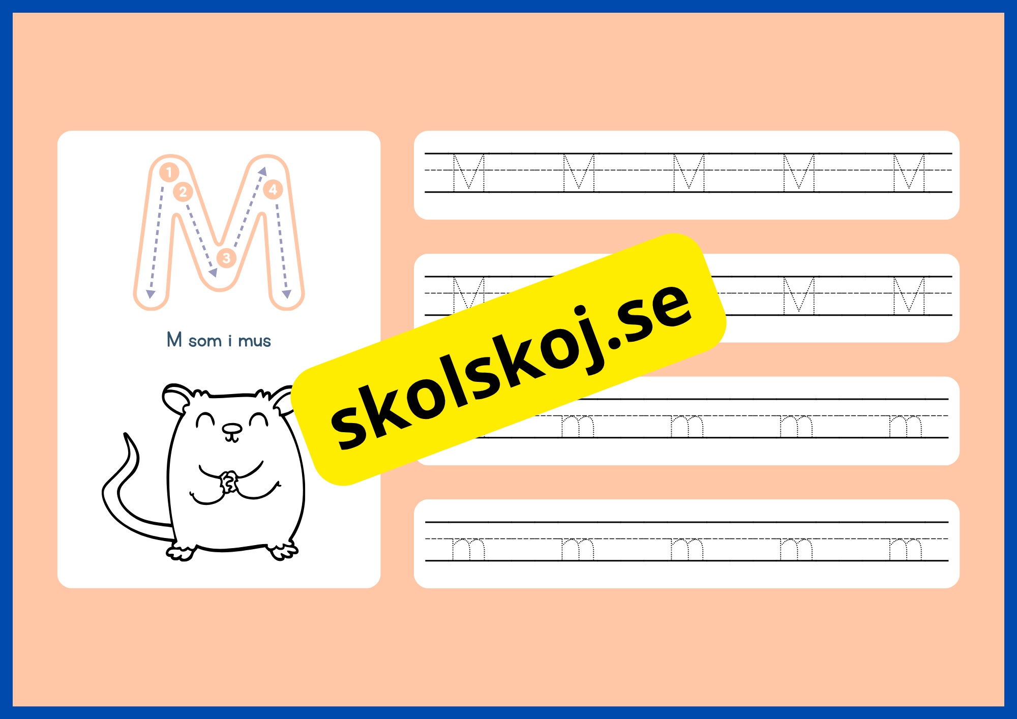 Jag lär mig alfabetet - Spåra bokstäver - Häfte