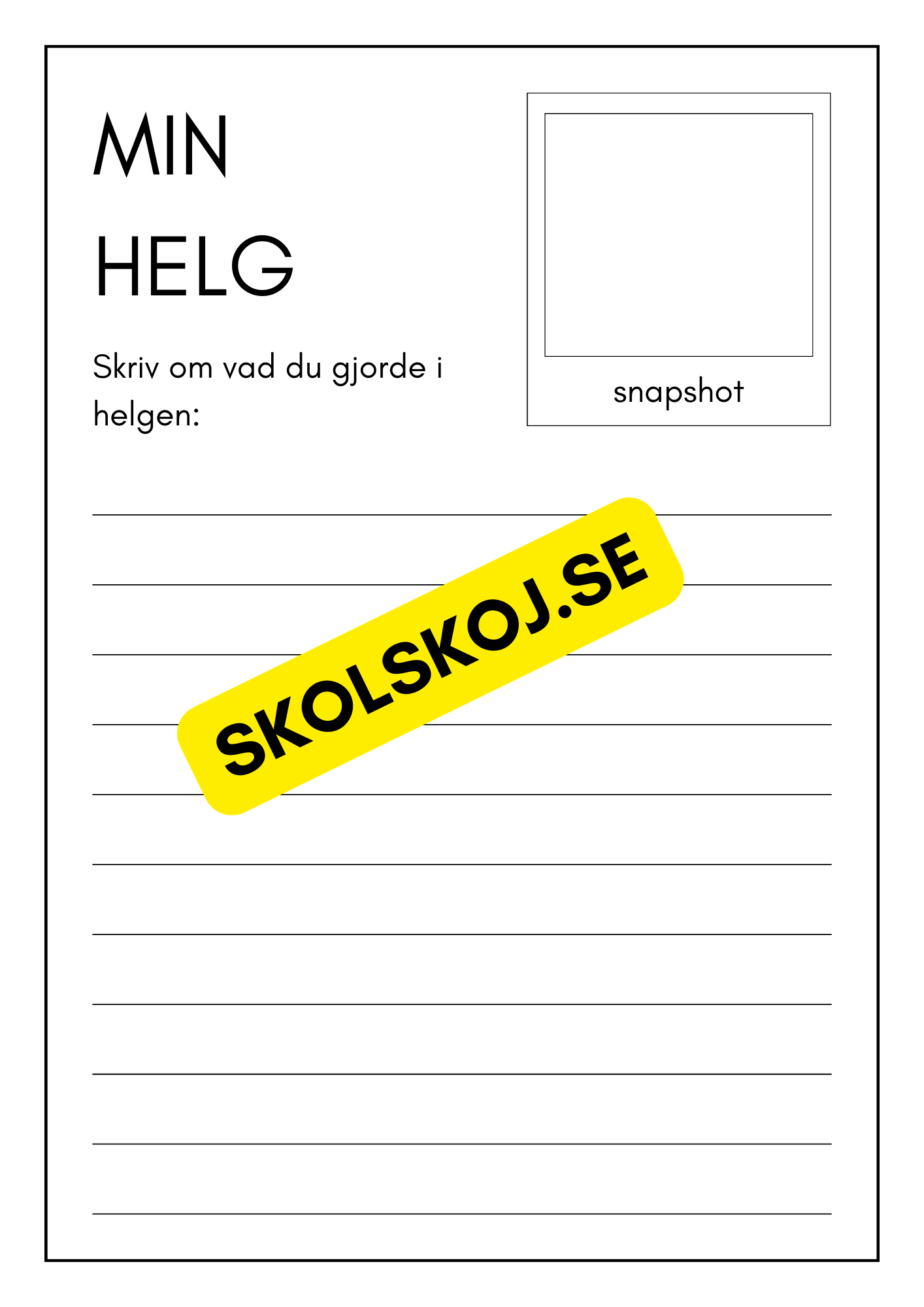 Fröken jag är klar - Blandade uppgifter