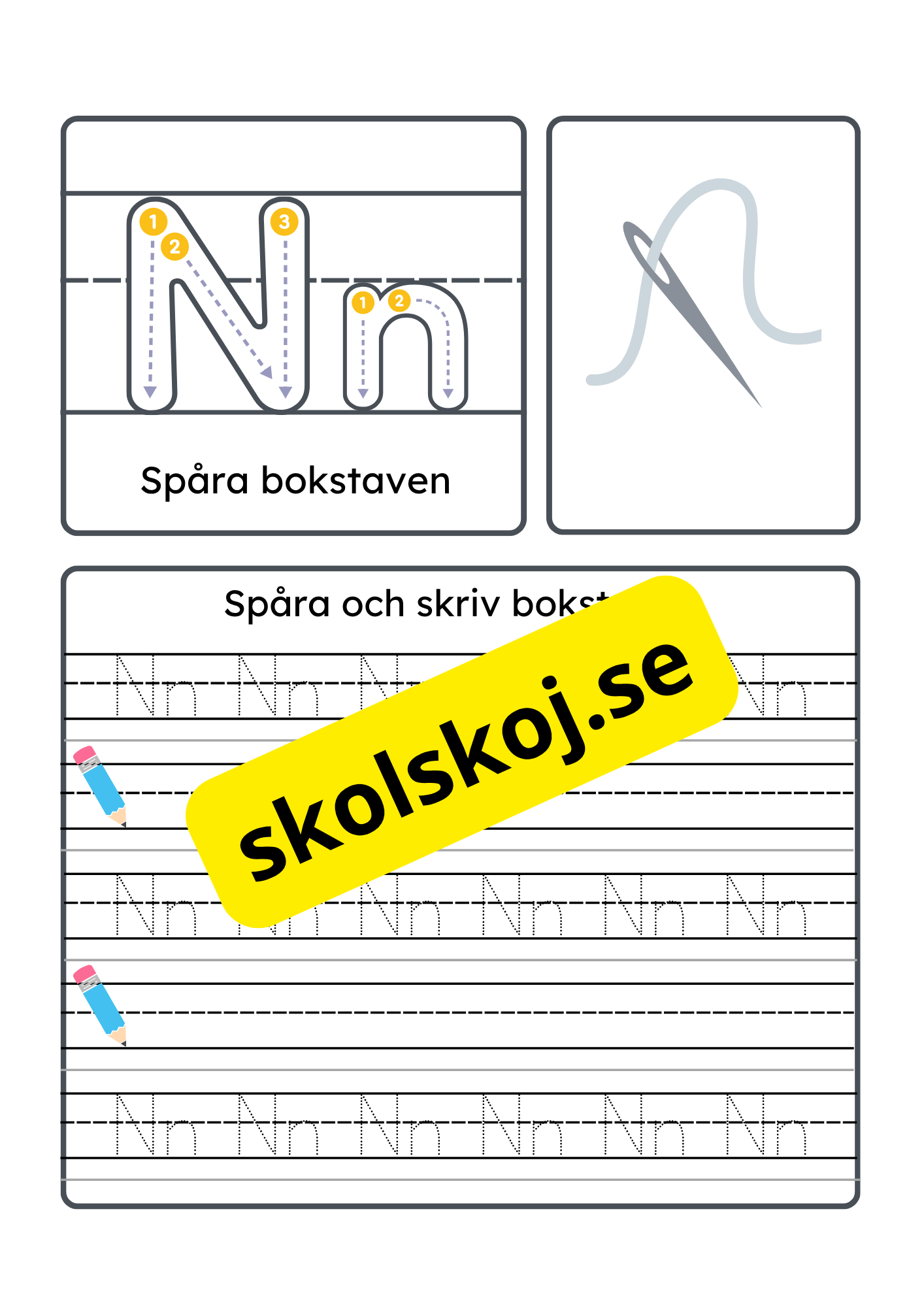 Vi lär oss alfabetet - Hela alfabetet